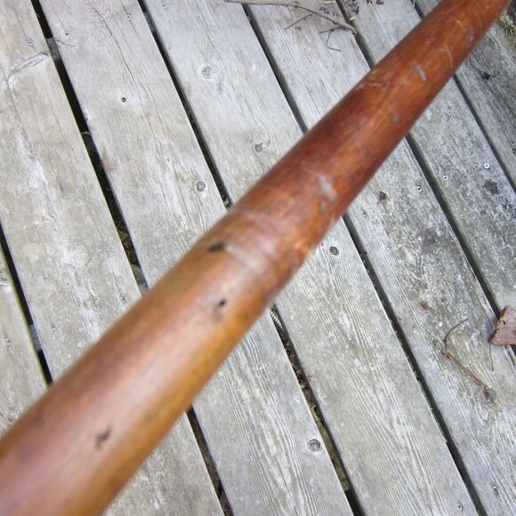 Antique Wooden Butter Churn with Dasher Primitive Farmhouse Off Grid Metal Bands - Picture 14 of 15